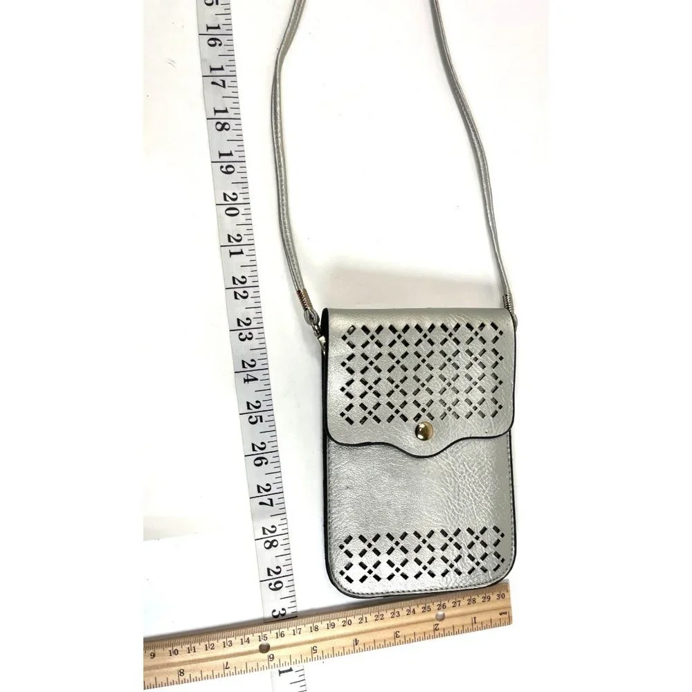 N/A silver crossbody